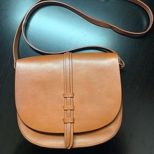 Lucky Brand Leather Saddle bag